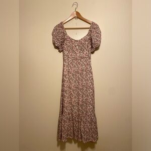 BACIO Floral Puff Sleeve Floral Dress. Size S